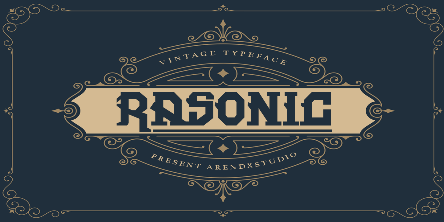 Przykładowa czcionka Rasonic #1